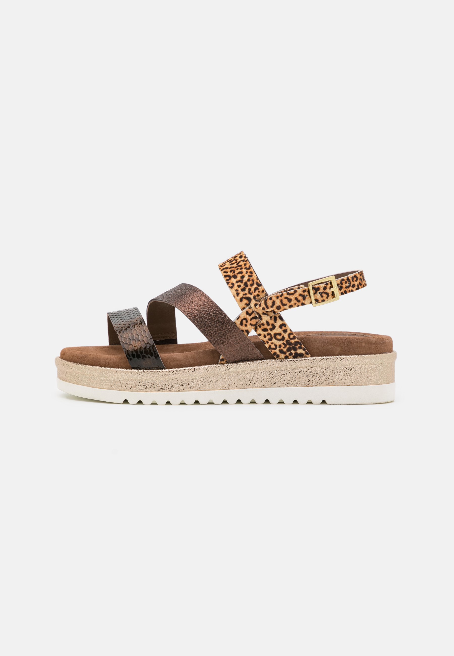 Lazamani Sandalen met plateauzool - copper/Koper - Zalando.nl