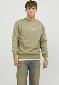 Jack & Jones - JORVESTERBRO CREW NECK - Sudadera - aloe Imagen en miniatura 1