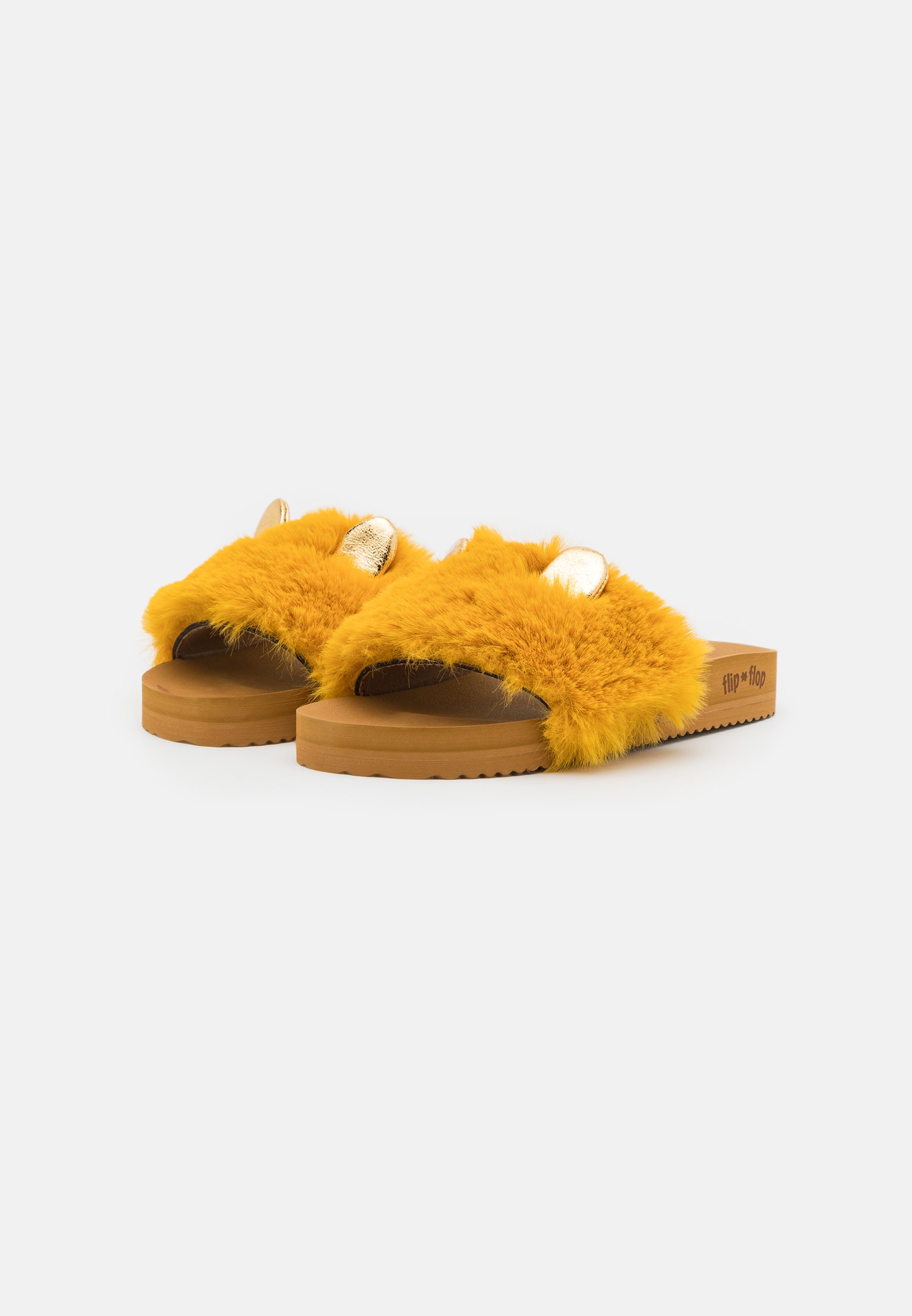 mustard yellow slippers