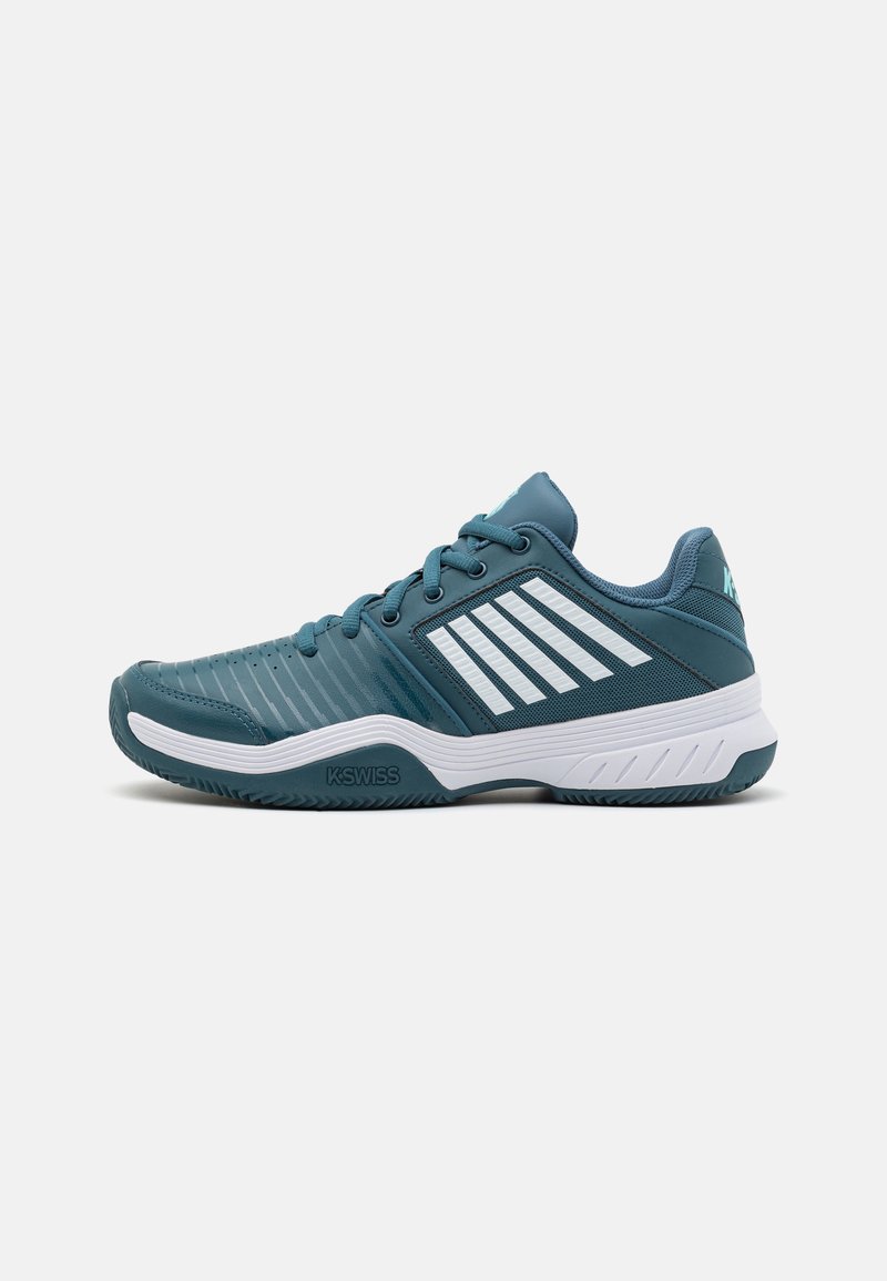 K-SWISS - COURT EXPRESS  - Massakentän kengät - indian teal/white/aqua splash, Suurenna