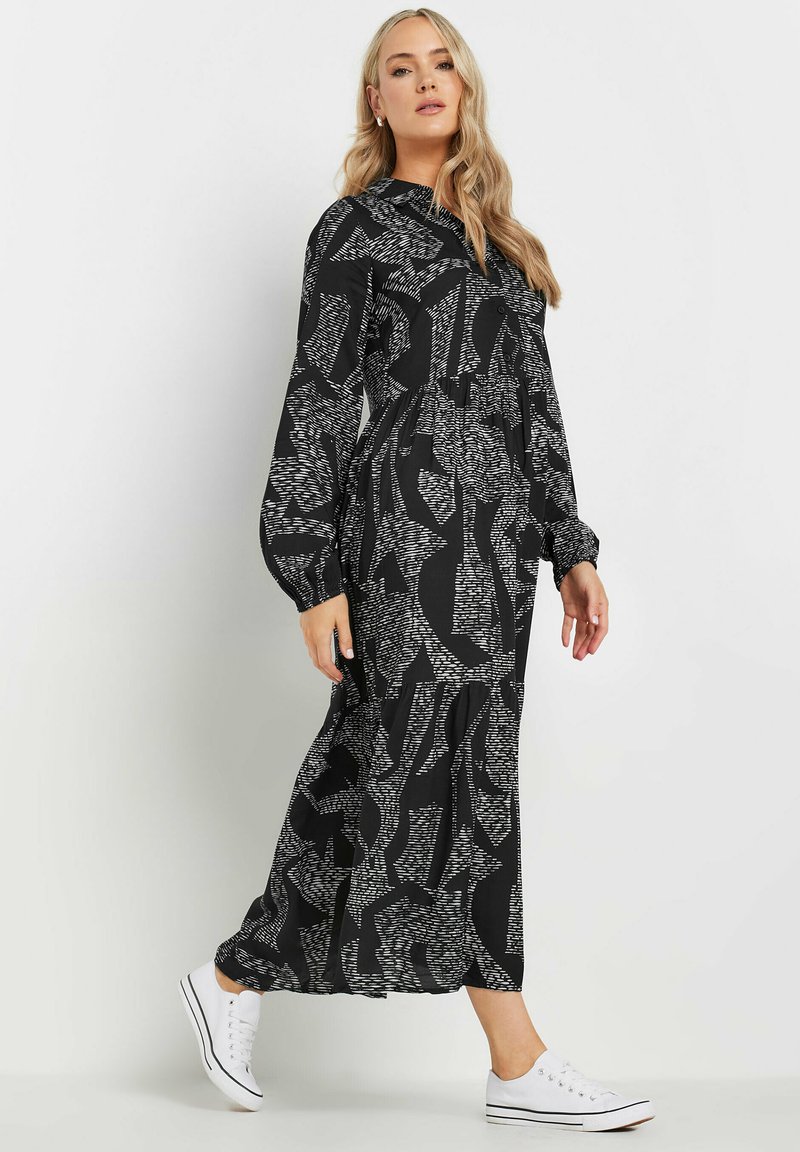 Long Tall Sally TIERED SMOCK  - Vestito lungo - black