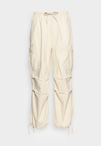 OVERSIZED PARACHUTE PANTS - Reisitaskuhousut - stone