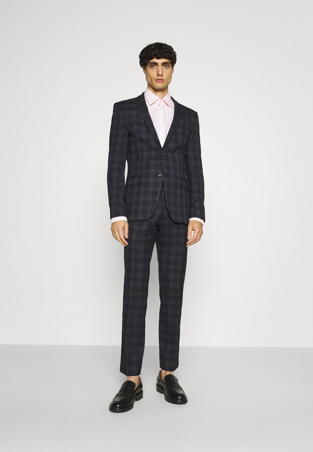 CHECK SUIT - Kostuum - navy