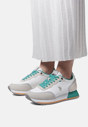 U.S. Polo Assn., SACHA007 - Sneakers laag - whi aqu