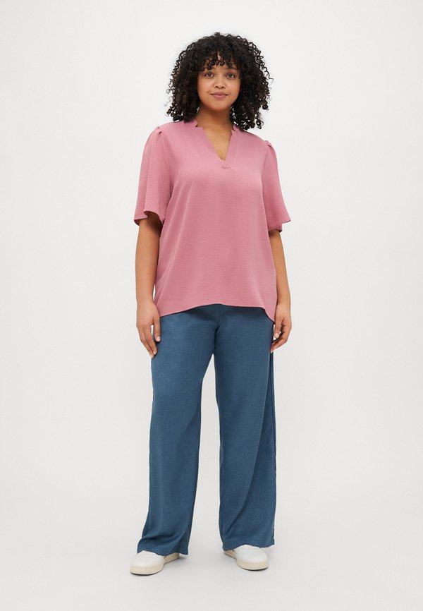 CARNOEMI LIFE 2/4 V NECK BLOUSE  - Blouse - heather rose4