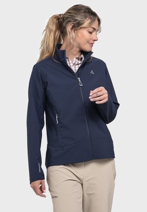 Soft shell jacket - blau