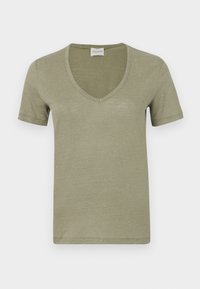V NECK - Basic T-shirt - olive