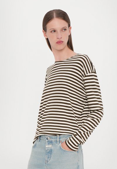 CLOSED BASIC LONG SLEEVE - Tops ar garām piedurknēm - khaki