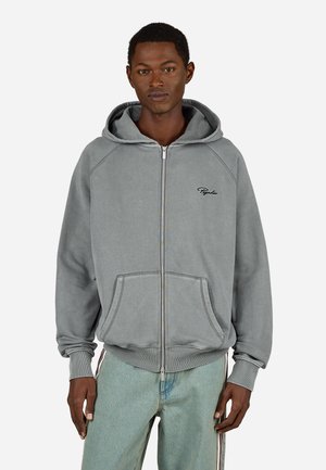 SIGNAR - Sweatjakke - vintage grey/black