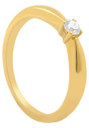 SOLITAIRE RING DIAMANT 0.10CT. - Ring - gelb gold