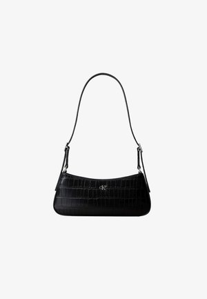 Calvin Klein, CROC SMALL SHOULDER BAG - Bolso de mano - black