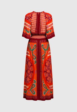 AN'GE, ROBE LONGUE OLYMPY CARKOVA CARAMEL - Robe longue - carkova caramel