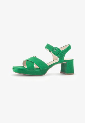 Gabor, Sandalen met plateauzool - grün