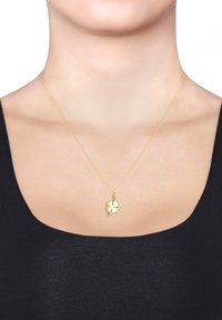 Elli LUCKY CHARM LEAF CLOVER - Halsband - gold-coloured