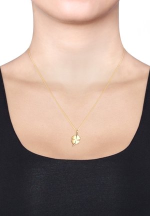 Elli LUCKY CHARM LEAF CLOVER - Ketting - gold-coloured