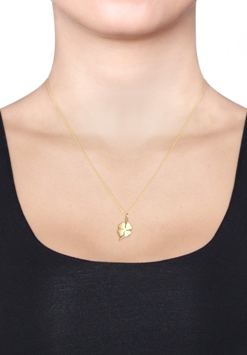 Elli LUCKY CHARM LEAF CLOVER - Halsband - gold-coloured