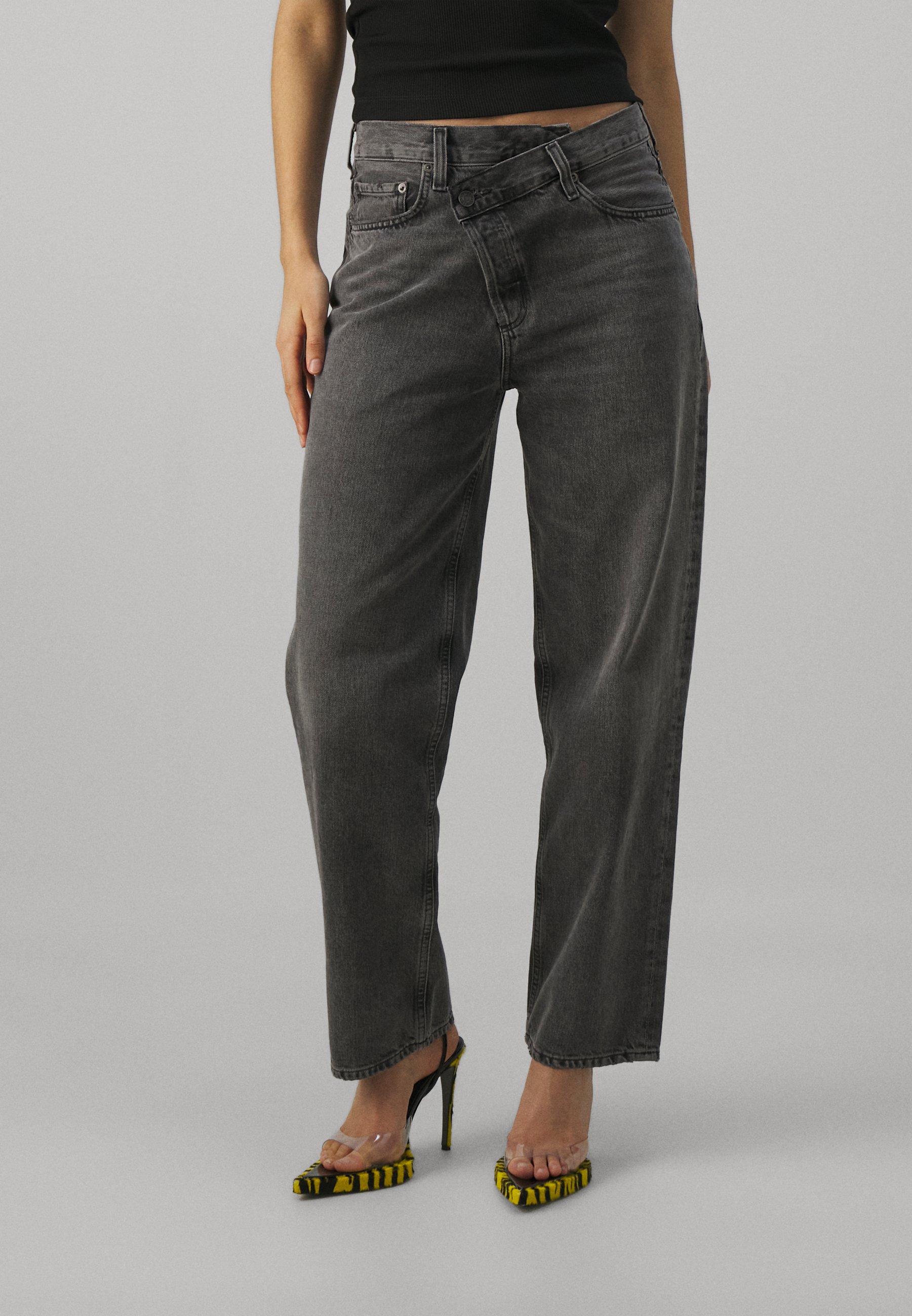 Agolde CRISS CROSS - Straight leg jeans - synchronize/black
