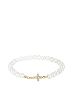 SPARKLING CROSS CHARM - MIT KRISTALLEN VON SWAROVSKI® - Bracelet - gold-coloured