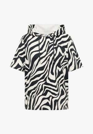 Cecil, KURZARM SHIRT MIT KAPUZE UND STRUKTUR - T-shirt print - palm breeze green