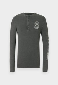 TREND DROP HENLEY - Pikkade varrukatega topp - grey