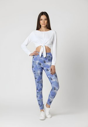 CON LAZO DELANTERO - Camiseta de manga larga - blanco