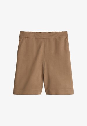 Marc O'Polo, SHORTS, PULL ON, ELASTIC WAISTMAND, FRENCH POCKETS - Shorts - burnt brown