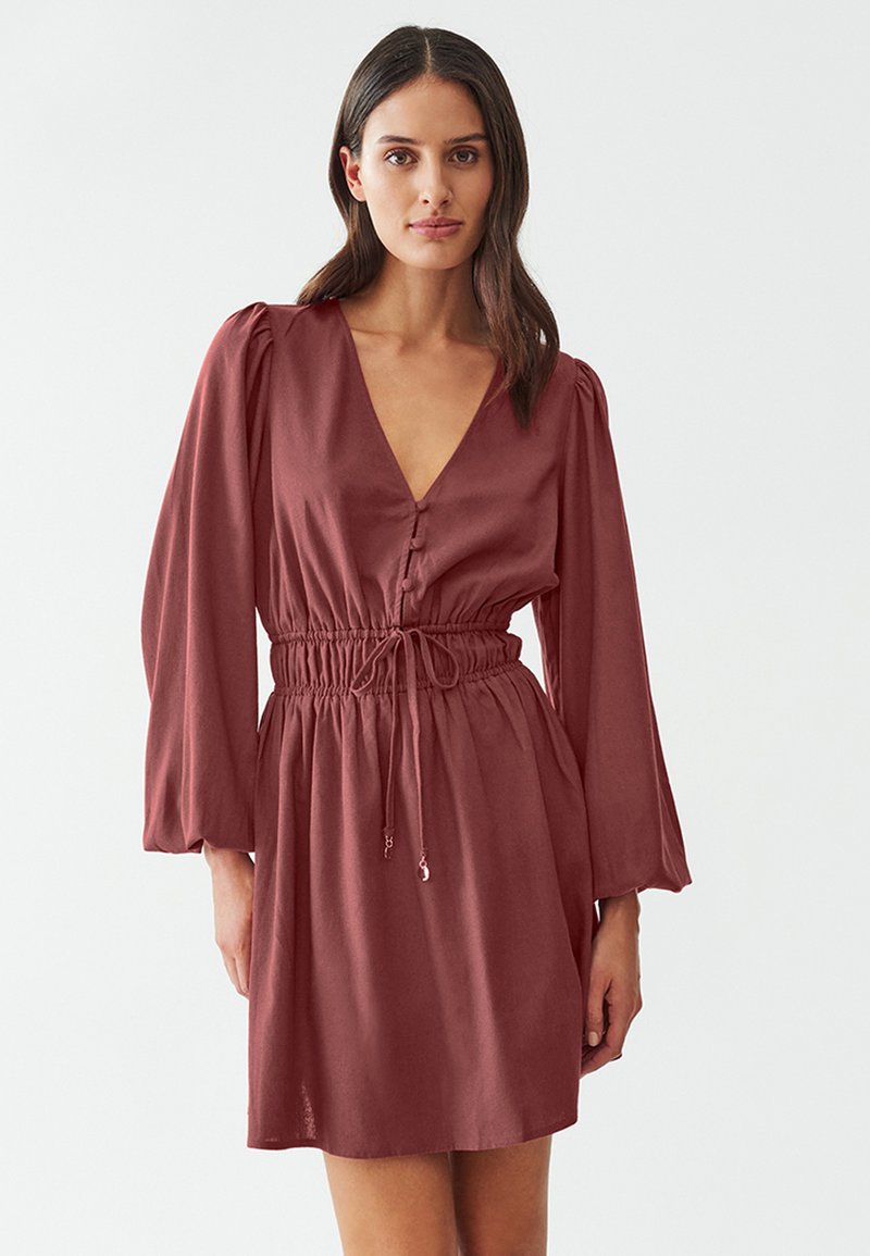 THE FATED TRISSY MINI - Dnevna obleka - terracotta