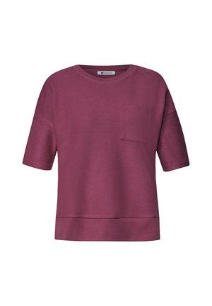 Street One, T-SHIRT MIT RUNDHALS UND STRUKTUR - T-shirts basic - dark clouded blush
