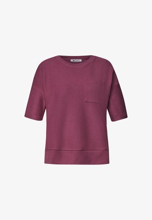Street One, T-SHIRT MIT RUNDHALS UND STRUKTUR - T-Shirt basic - dark clouded blush