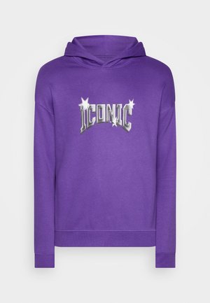 Felpa con cappuccio - dark purple