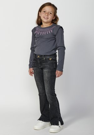 Džínsy bootcut - black denim