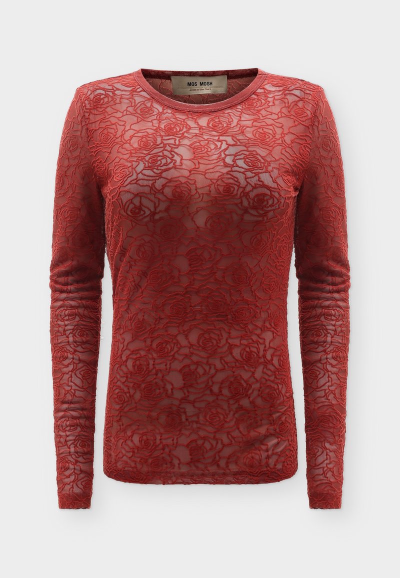 Mos Mosh MMROSE BLOUSE - Langærmet top - russet brown/brun - Zalando.dk
