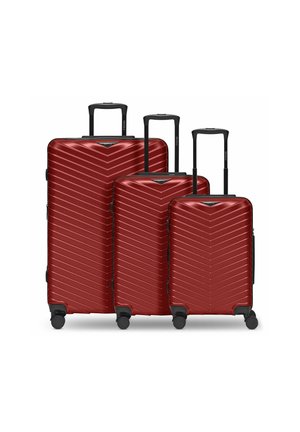 ESSENTIALS SET 3-TEILIG   - Valise à roulettes - metallic red shiny