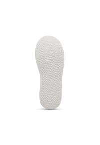 White rubber shoe sole with pebble-like textured grip pattern and size number "24" embossed near the heel area.