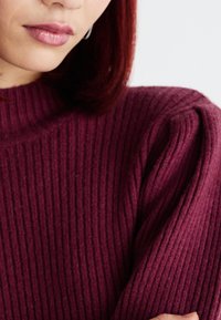 ONLY ONLKATIA DRESS - Vestido de malha - burgundy