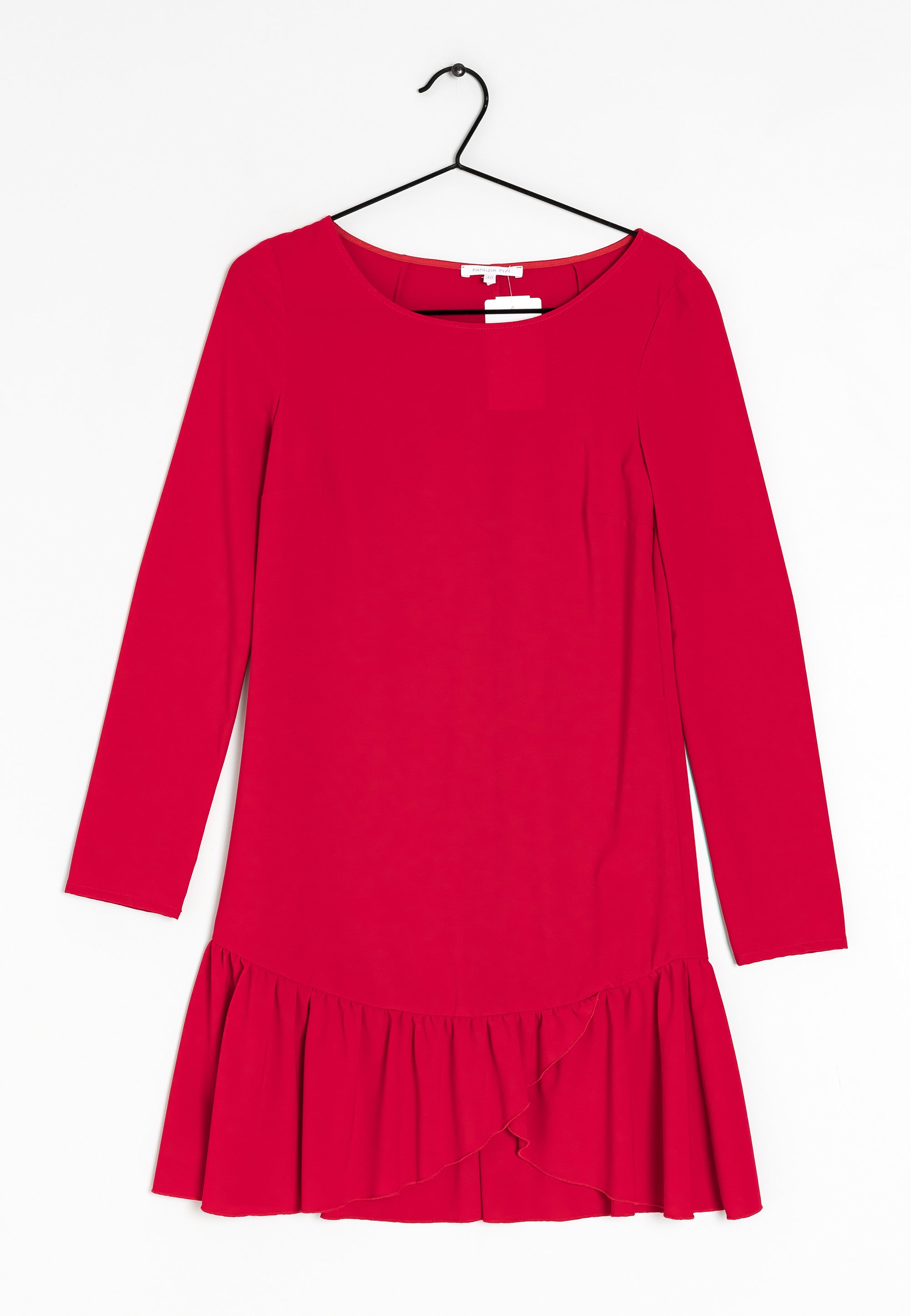 strapless open back dress ZARA Black & Red Printed Frill Dress | Gently Used main image 0