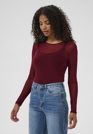 Kaffe CHAI - Long sleeved top - windsor wine
