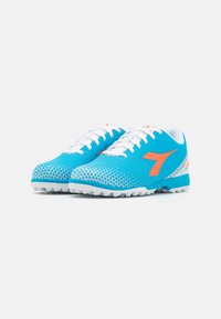Diadora PICHICHI 6 TF JR UNISEX - Scarpe da calcio per terreni sintetici - blue fluo/white/orange