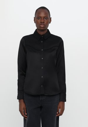 CHEMISE - Button-down blouse - black