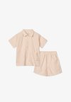 LEONA STRIPE UNISEX SET - Shorts - sorbet rose/creme de la creme