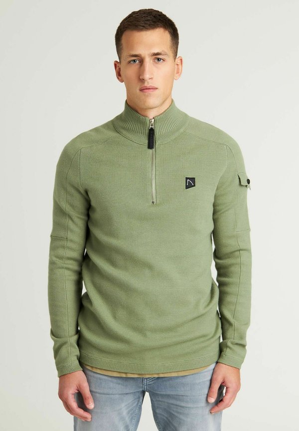 OSCAR HALF ZIP - Strickpullover