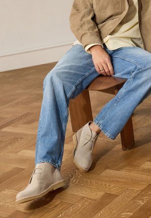 Manfield, Lace-up ankle boots - beige