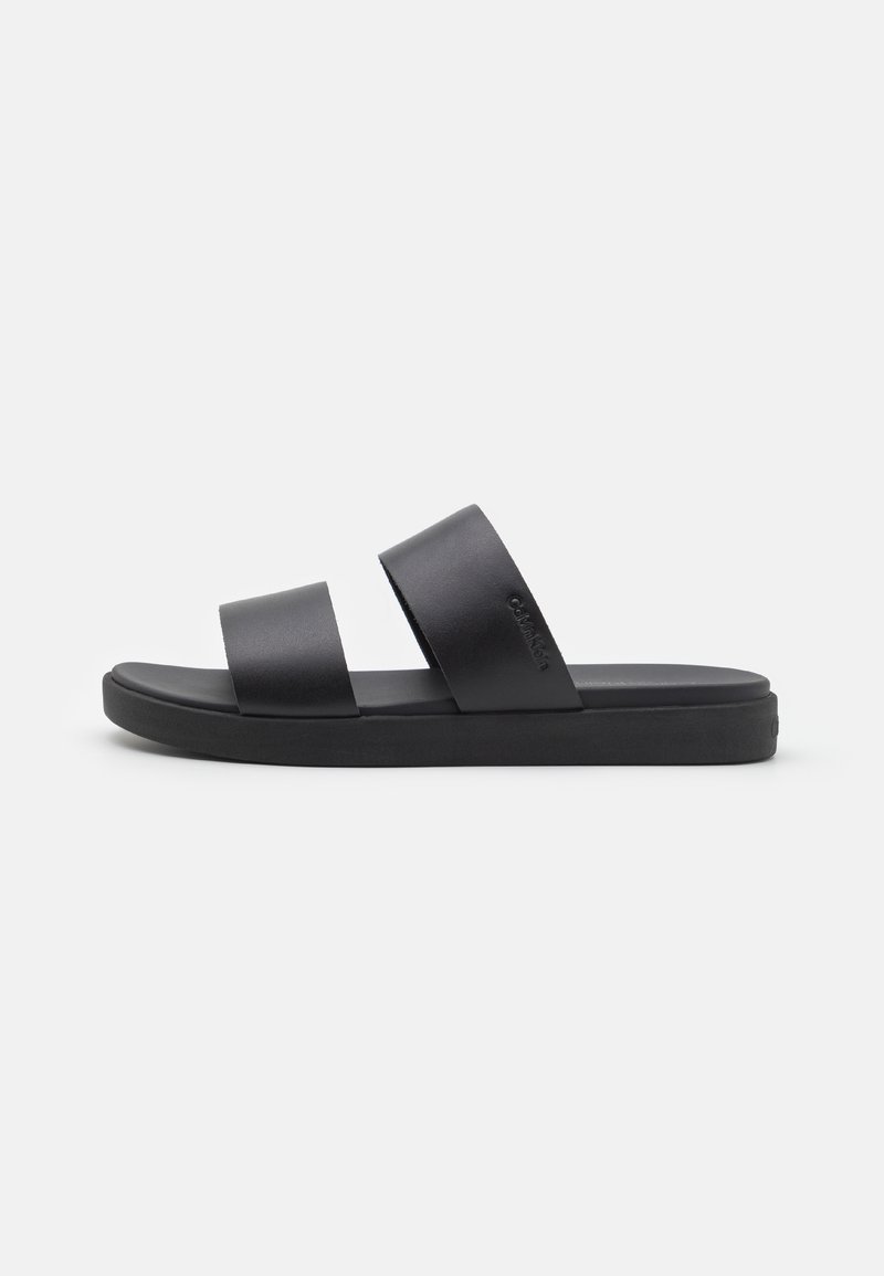 Calvin Klein DOUBLE STRAP - Ciabattine - black