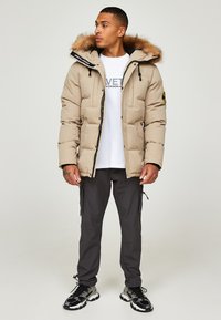 Alessandro Zavetti ZAVETTI CANADA OSHAWA 2.0 PUFFER PARKA JACKET - Vinterjakker - stone