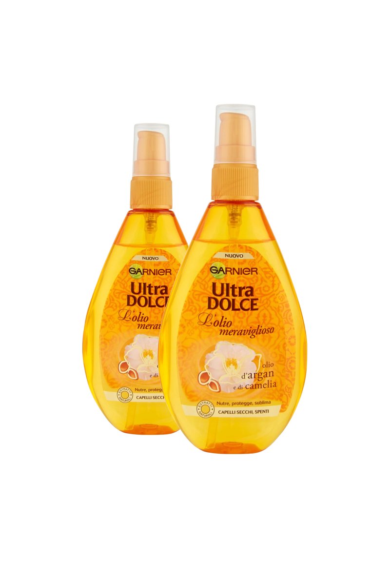 Garnier - GARNIER OLIO PER CAPELLI ULTRA DOLCE MERAVIGLIOSO, FORMULA CON OLIO DI ARGAN E CAMELIA, 150 ML - 2 PACK - Trattamenti capelli - trasparente, Ingrandire