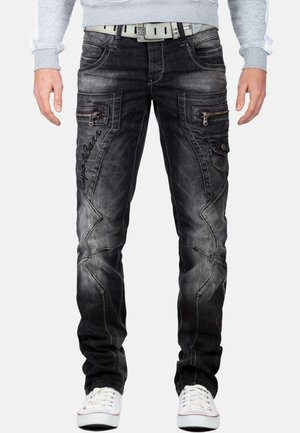 Cipo & Baxx, HERREN  HOSE STONEWASHED - Jeans Tapered Fit - schwarz