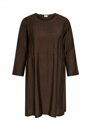 ONLY Carmakoma, DRESS CARJOANNA MIDI DRESS - Robe de jour - coffee bean