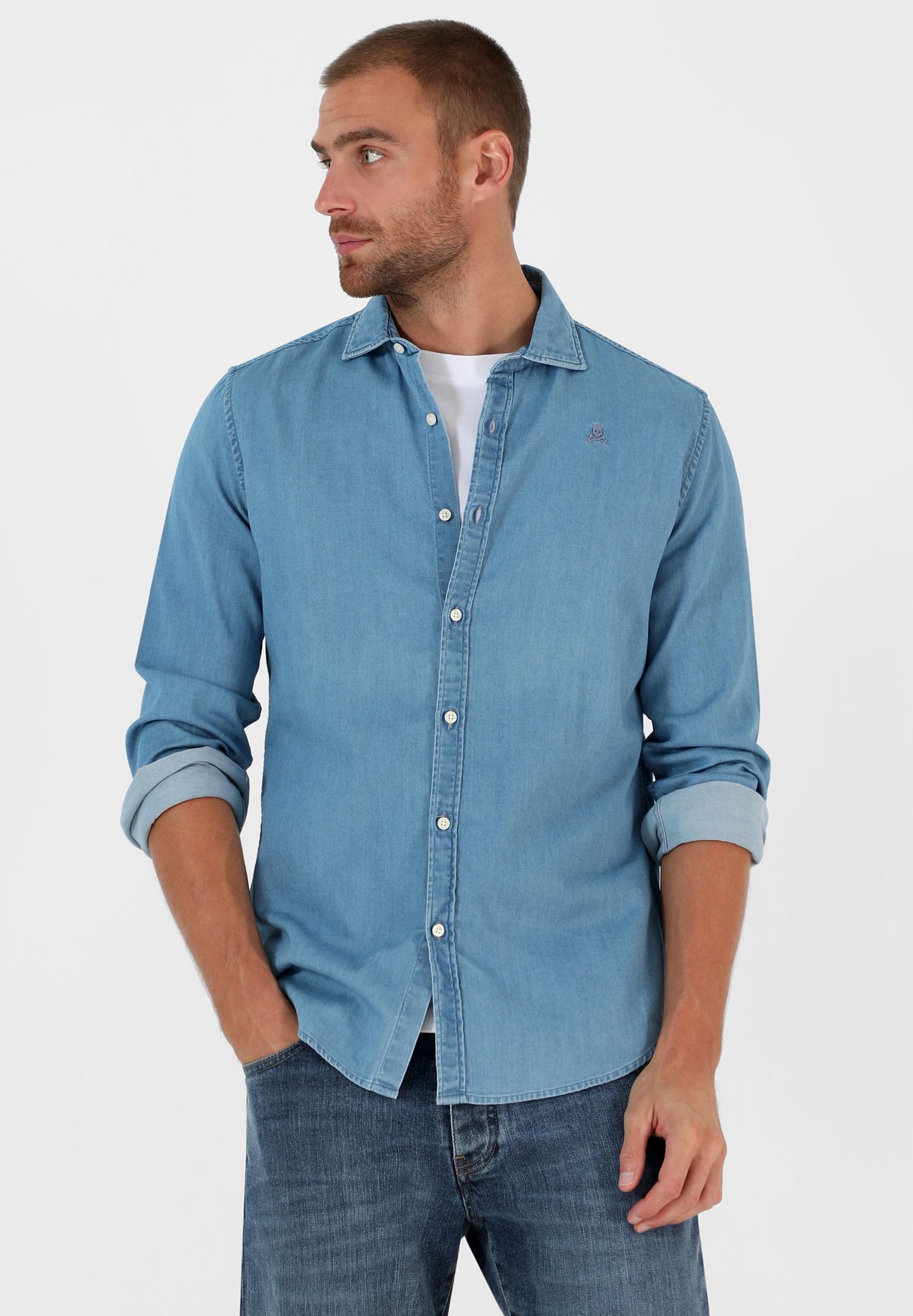 Scalpers Camisa Denim Hombre ubicaciondepersonas.cdmx.gob.mx