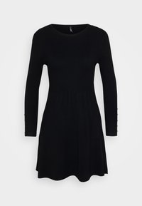 ONLNATASCHA O NECK  - Strickkleid - black/white