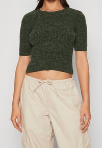ONLY Petite Jednoduché tričko - dark green